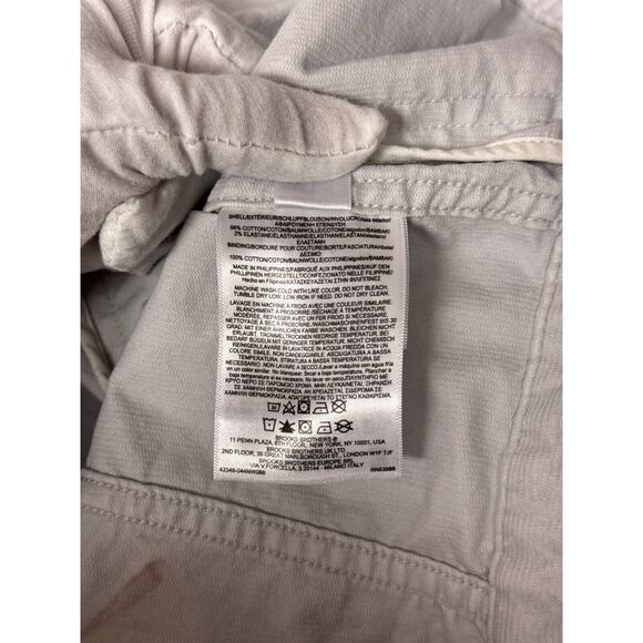 Brooks Brothers Jacket Medium Mens White Wale Corduroy Button Trucker - Picture 7 of 8
